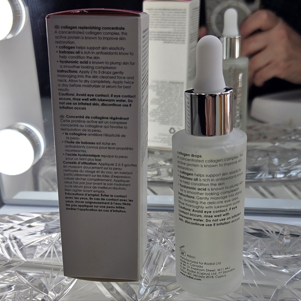 Rodial Collagen Drops Collagen Replenishing Concentrate 1 oz / 30 ml NIB - Picture 2 of 2